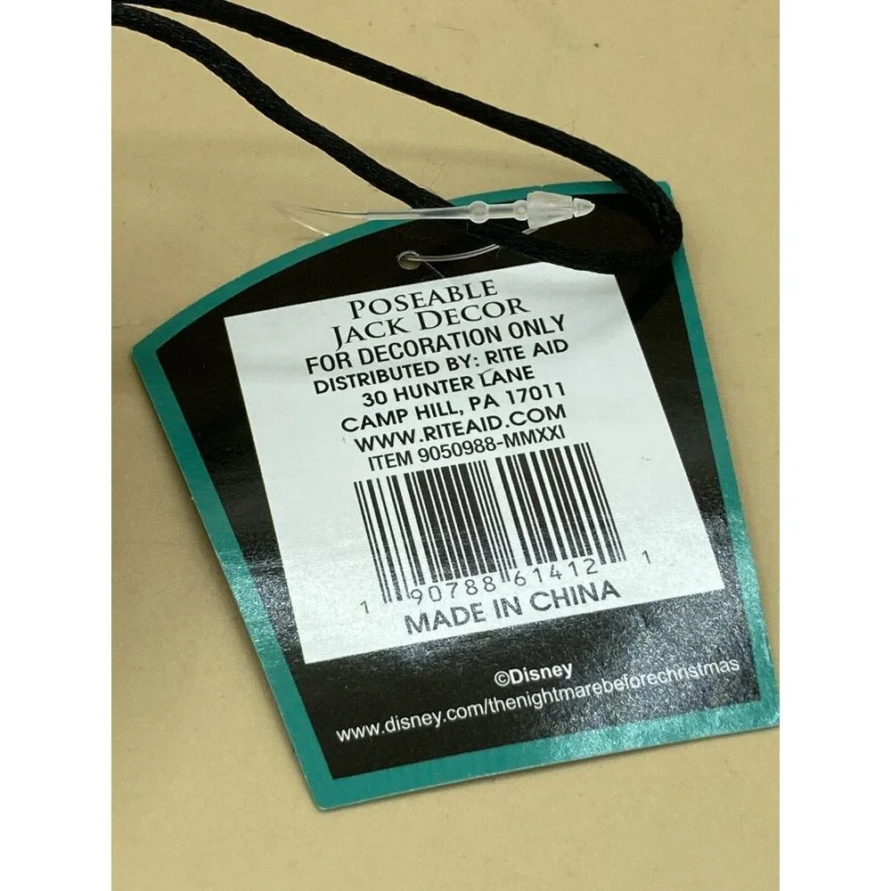 Jack Skellington Disney The Nightmare Before Christmas Poseable Hanging Decor - Picture 4 of 6